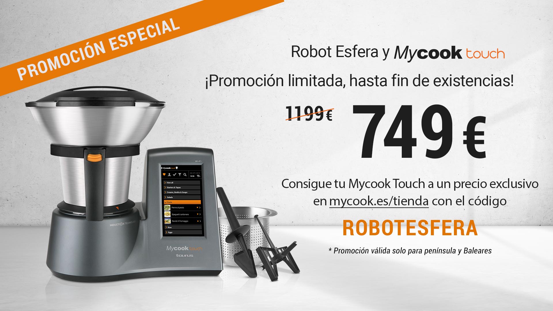 OFERTA Taurus MyCook Touch  40% DESCUENTO  ¡Solo 749